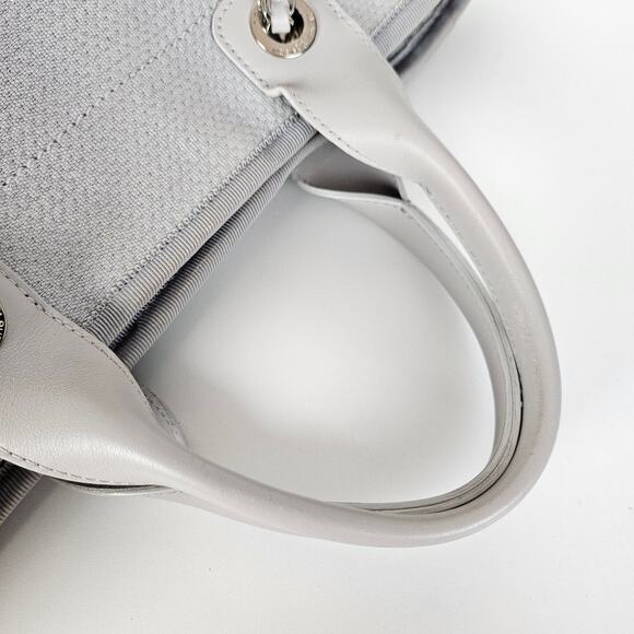 Chanel Small NM Deauville Canvas Tote Gris / Gray - Picture 6 of 14